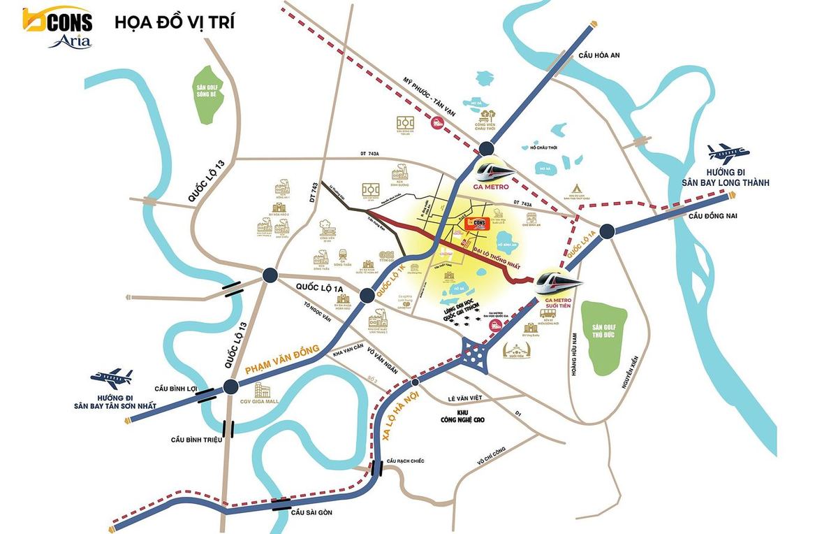 Tuyến metro Bình Dương – Suối Tiên dự kiến có ga cuối ở Đông Hòa